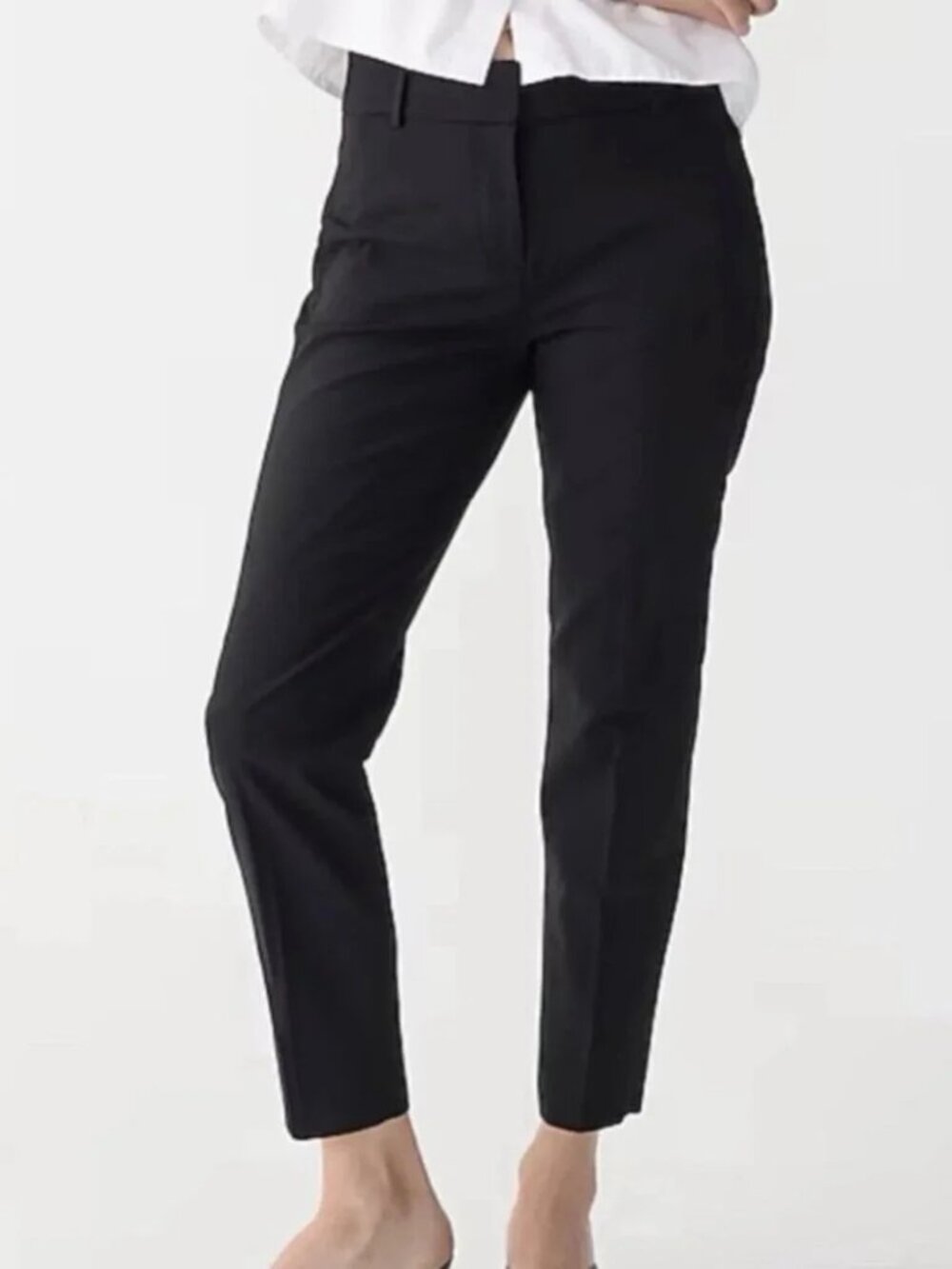 J. CREW 365 Cameron slim crop pants in black (sz0)